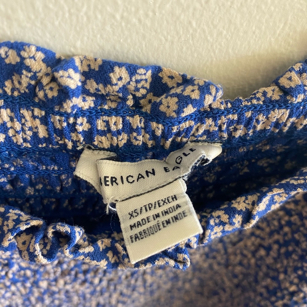 American Eagle Smocked Tube Ruched Dress - Picture 5 of 7